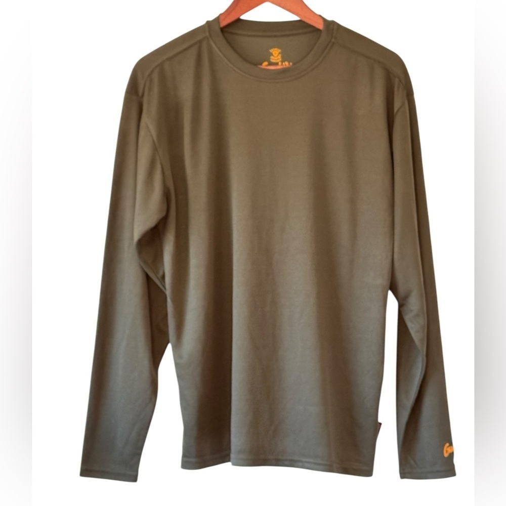 Gamehide ElimiTick Tech Shirt Long Sleeve Crew Neck Loden Green Men's Medium